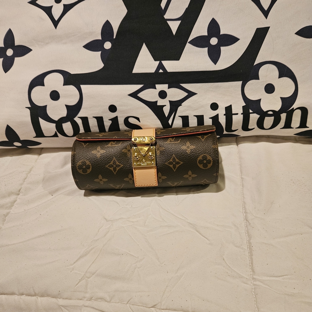 Brown Monogram Clutch
